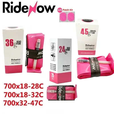 RideNow TPU-Fahrradschlauch 700C 700 x 18 23 25 28 32 35 37 40 47C Ultraleichter Kiesreifen MTB-Fahrrad 29 x 1,5 1,75 TPU-Schlauch