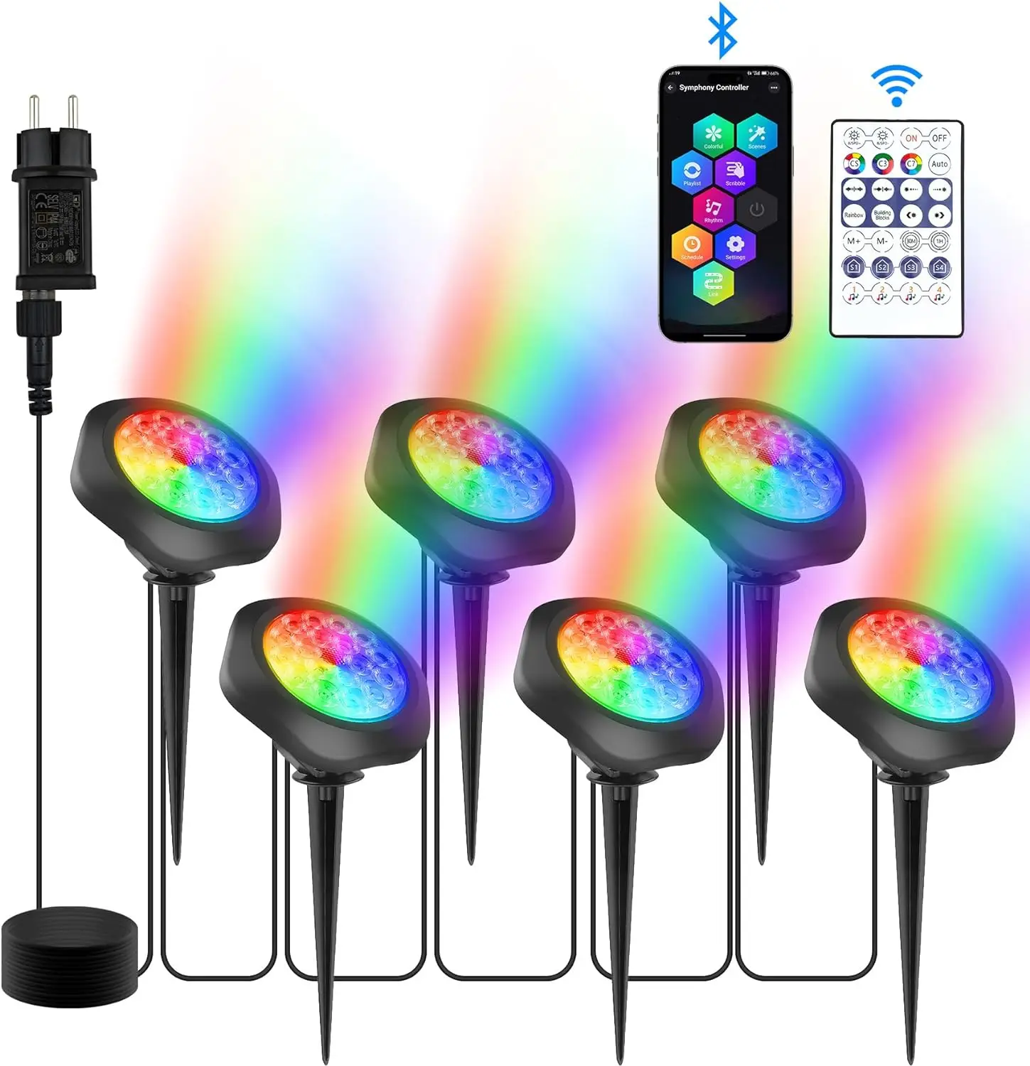 Teich licht LED RGB IP68 wasserdichte Pool Unterwasser beleuchtung für Garten Aquarium Tank Rasen Brunnen lampe mit Fernbedienung Image