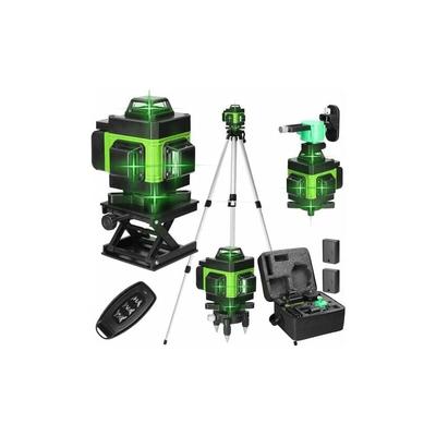 Jalleria Multifunktionales 4D-Laser-Nivelliergerät mit 16 Linien, 3°, selbstnivellierende Maschine,