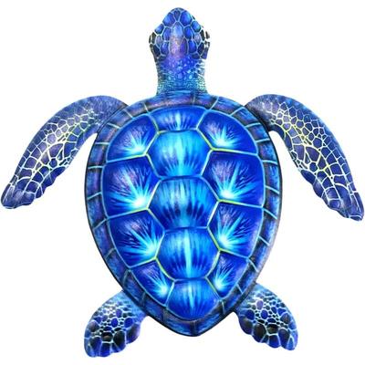 Memkey - Metallschildkröte aus Eisen, Wanddekoration für den Außenbereich, Heimdekoration, hängende Image
