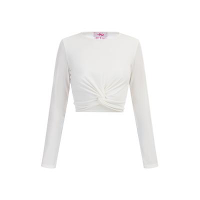 Mymo Langarmshirt Damen weiss Image