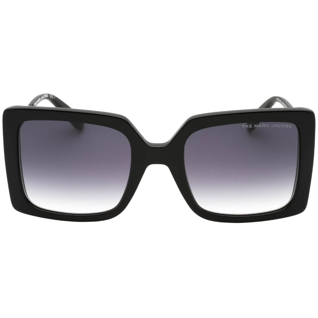 Marc Jacobs graue Linse schwarze quadratische Sonnenbrille Image