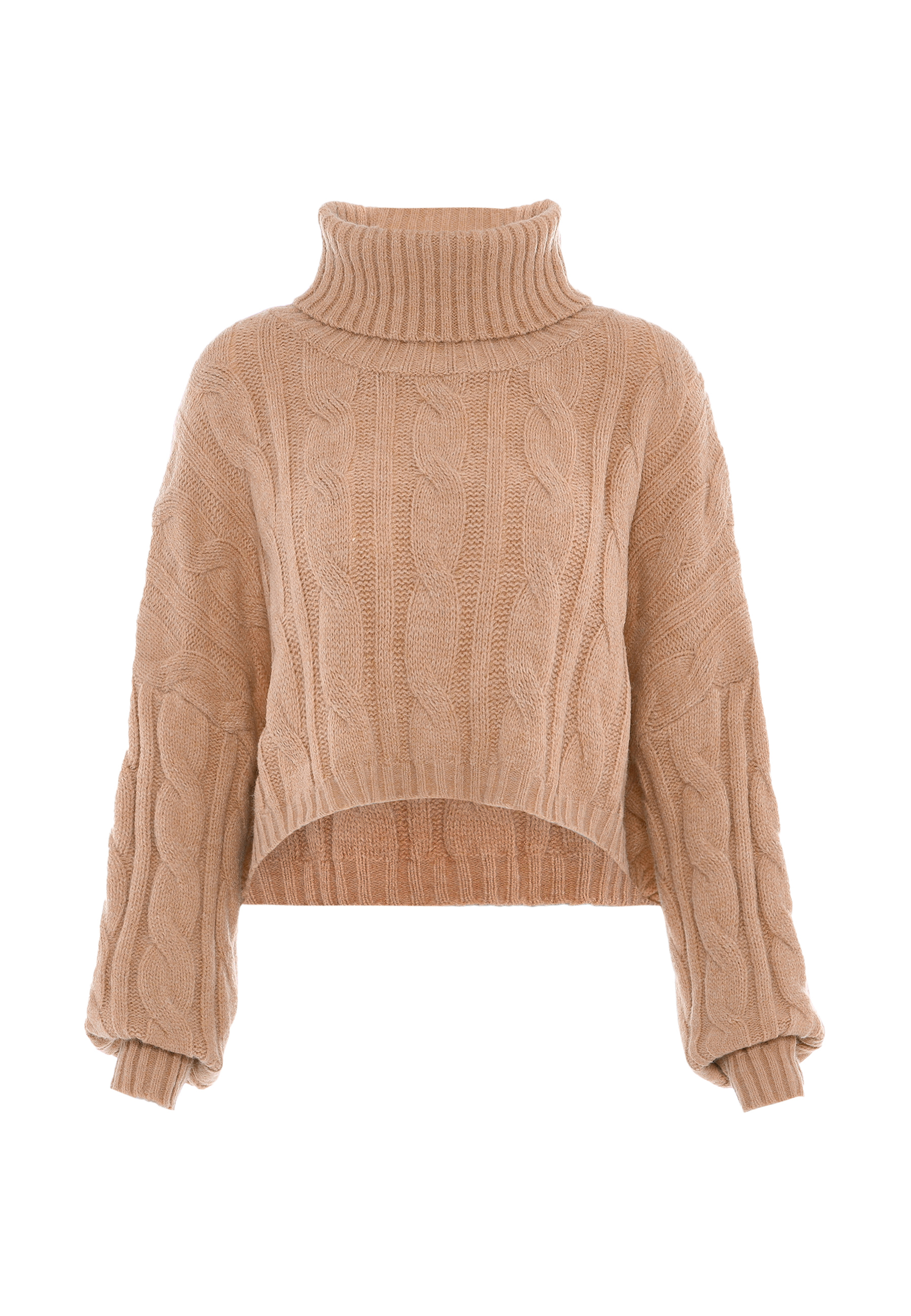 Mymo Rollkragenpullover Damen Beige Image