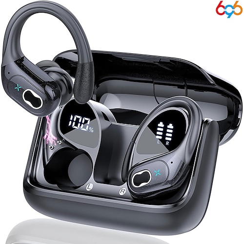 696 HD65 Freisprech-Telefon-Headset Ohrbügel Bluetooth 5.3 Rauschunterdrückung Stereo ENC-Umgebungslärmunterdrückung für Apple Samsung Huawei Xiaomi MI Büro Geschäft Reise Auto Motorrad Image