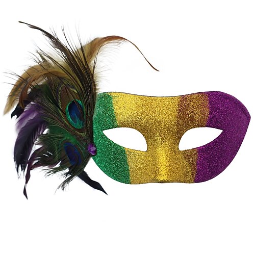 Karneval 2026 Karnevalsmaske Karneval Maske Halloween Requisiten Halbgesicht Erwachsene Damen Karneval Party Leistung Maskerade Einfaches Karnevalskostüm Verkleiden Image