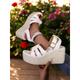 Women's Espadrille Platform Wedge Sandals – Open-Toe Ankle Strap Summer Shoes for Casual, Beach Vacation Wear