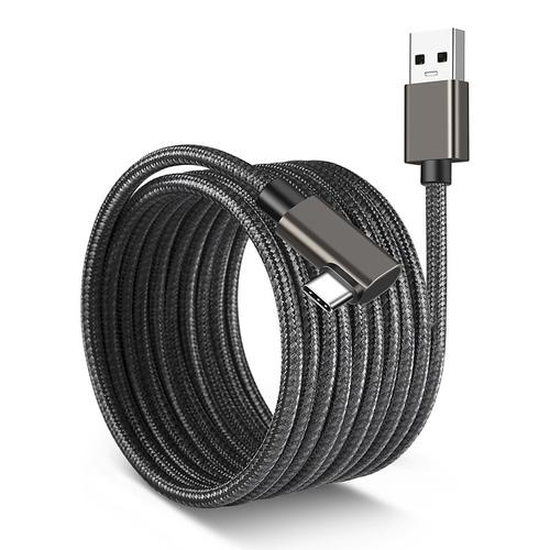 VR Link Cable 3m Compatible with Quest2/Pico 4 Accessories and PC/Steam VR High Speed PC Data Transfer USB 3.0 to USB C Cable for VR Headset and Gaming PC
