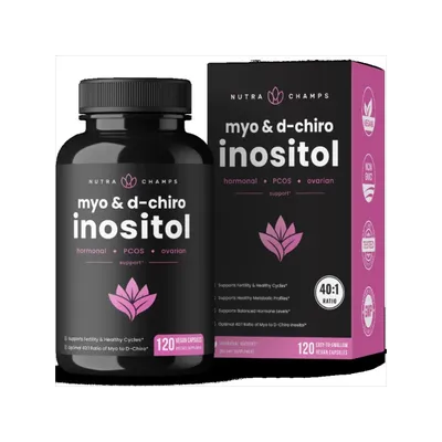 Inositol 2000 mg Supplement, Ovarian & PCOS, Supports Female Fertility & Hormonal Balance, 120