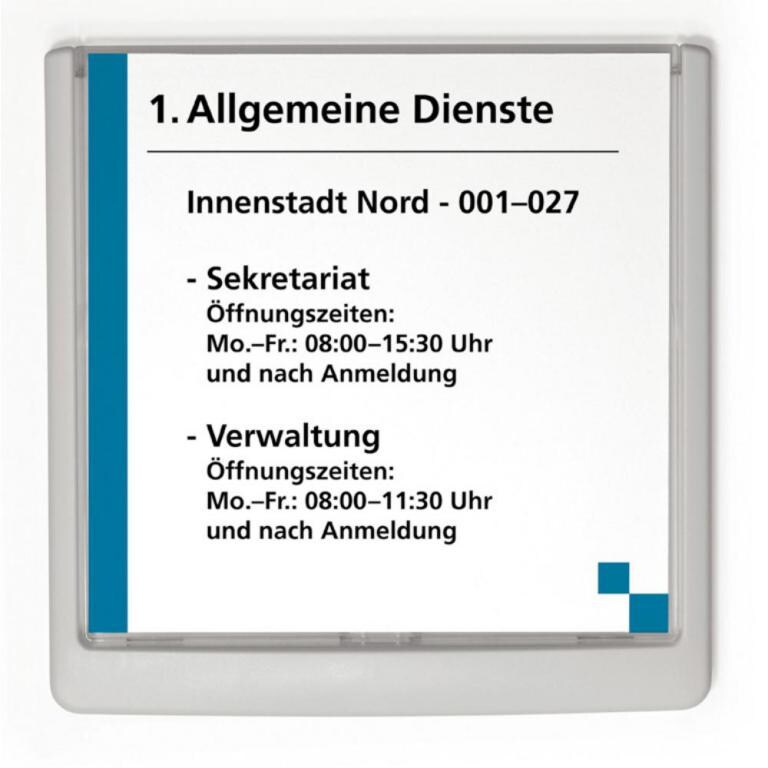 Durable Türschild CLICK SIGN - 4862 (B x H) 149 mm x 148.5 mm Graphit 486237 Image