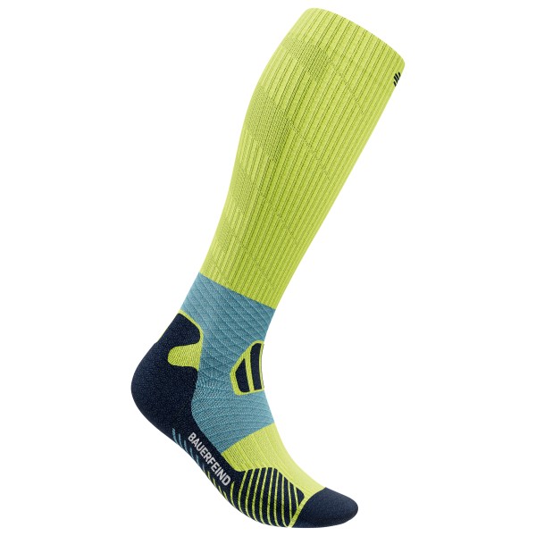 Bauerfeind Sports - Trail Run Compression Socks - Laufsocken 46-49 - M: 36-41 cm | EU 46-49 grün