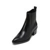Chelseaboots MARC O'POLO "mit Innenzipper", Damen, Gr. 41, schwarz, Obermaterial: 100% Leder (Rind), unifarben, Schuhe
