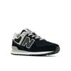 Sneaker NEW BALANCE "PC574", Gr. 33, schwarz, Leder, Textil, sportlich, Schuhe