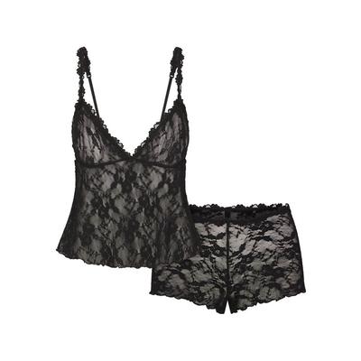 Triangle Cami Top And Short Set - Black - Skims Nightwear