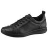 Sneaker ARA "ROMA", Damen, Gr. 6, schwarz, Glattleder, unifarben, sportlich, Schuhe Sneaker, Freizeitschuh, Halbschuh, Schnürschuh mit High Soft Fußbett, G-Weite