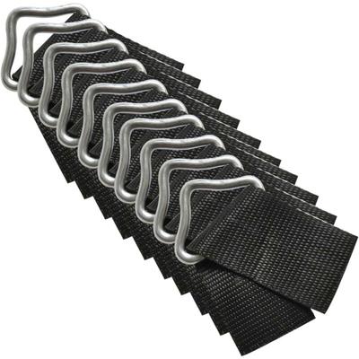 Lntyq - 10 Stück dreieckige Trampolin-Schnallen, dreieckige V-Ringe für die Trampolin-Reparatur Image