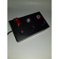 Pulsante USB per PC 13 funzioni retroilluminato rosso per sim racing