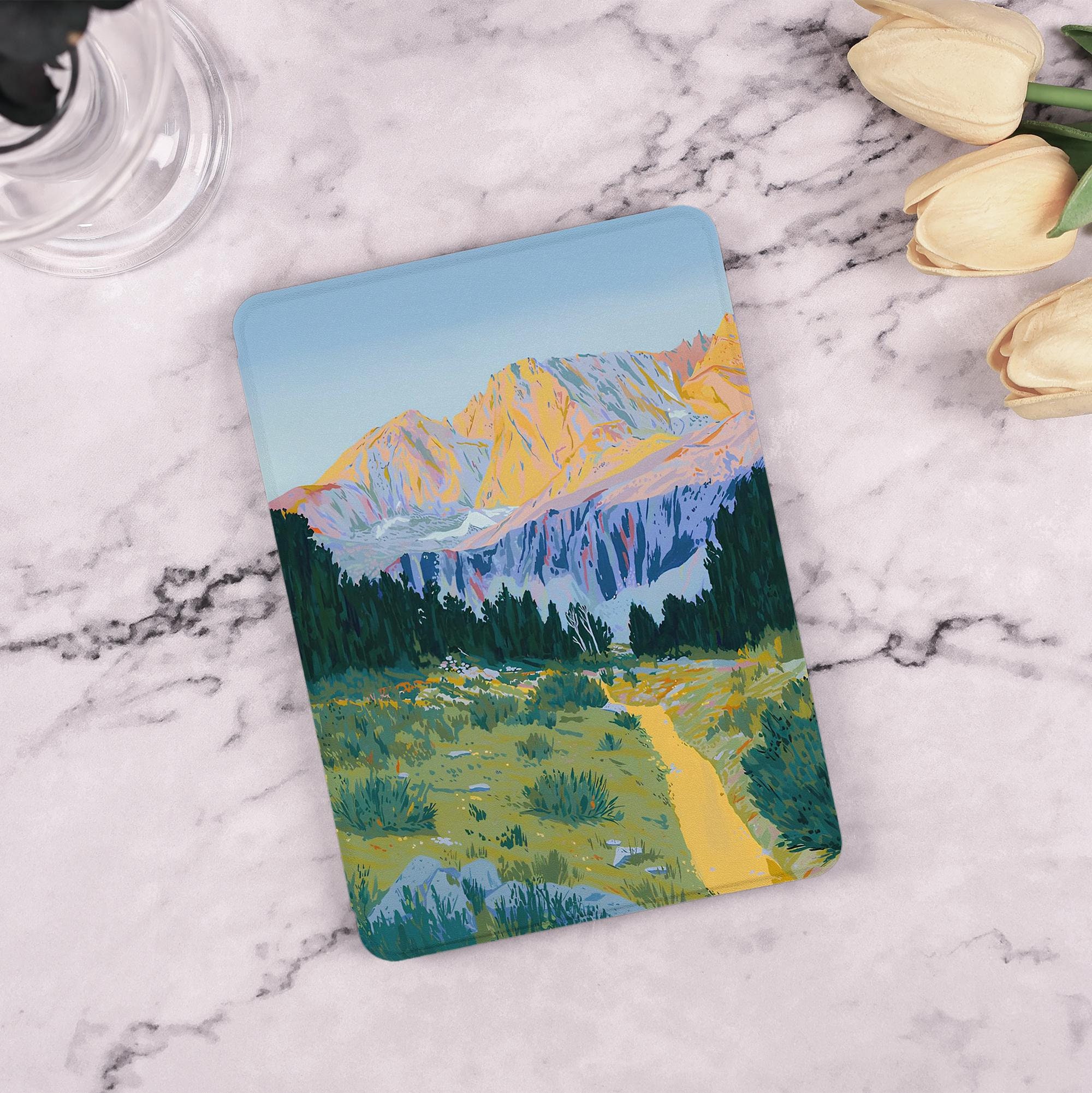 Custodia Mountain Path per Kindle 12th 2024, custodia Kindle Paperwhite 2024, custodia Paperwhite 7'', custodia Colorsoft, custodia Kindle 11th Gen 6.