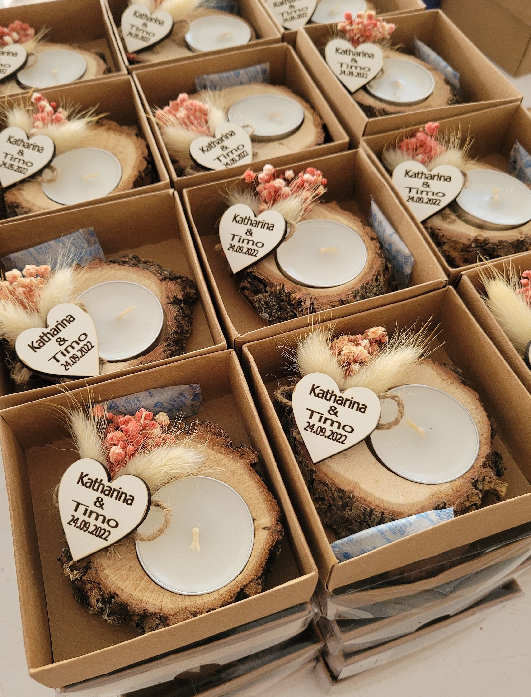 Bomboniere di candele all'ingrosso Bomboniere per gli ospiti / Bomboniere per la festa nuziale / Bomboniere rustiche per matrimoni / Nuovi bomboniere