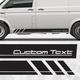 Striscia adesiva con testo personalizzato per furgone VW - adatta ai modelli T4 T5 T6 Transporter, Multivan, California