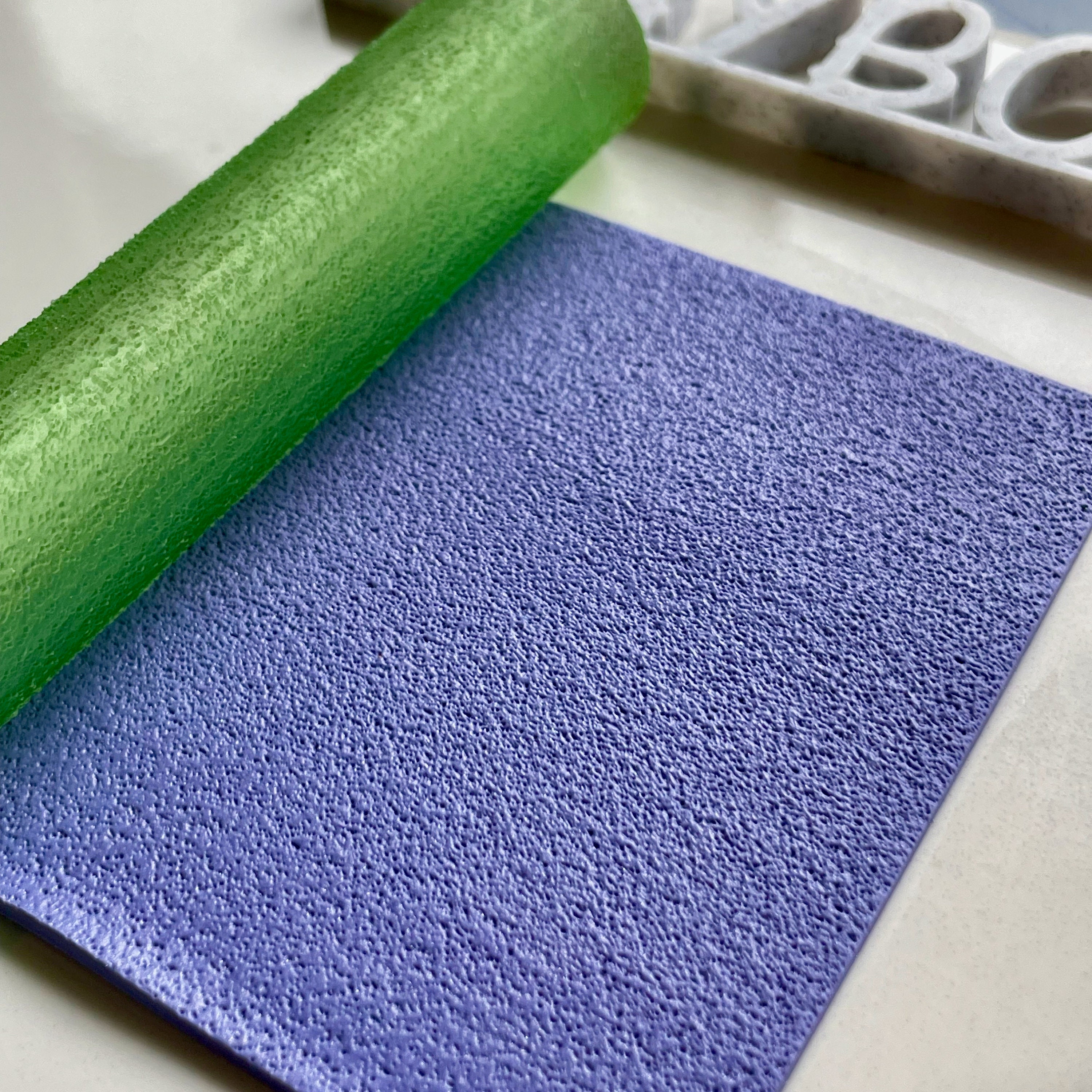 Rullo per texture in carta vetrata fine per argilla polimerica: strumento per argilla stampata in 3D