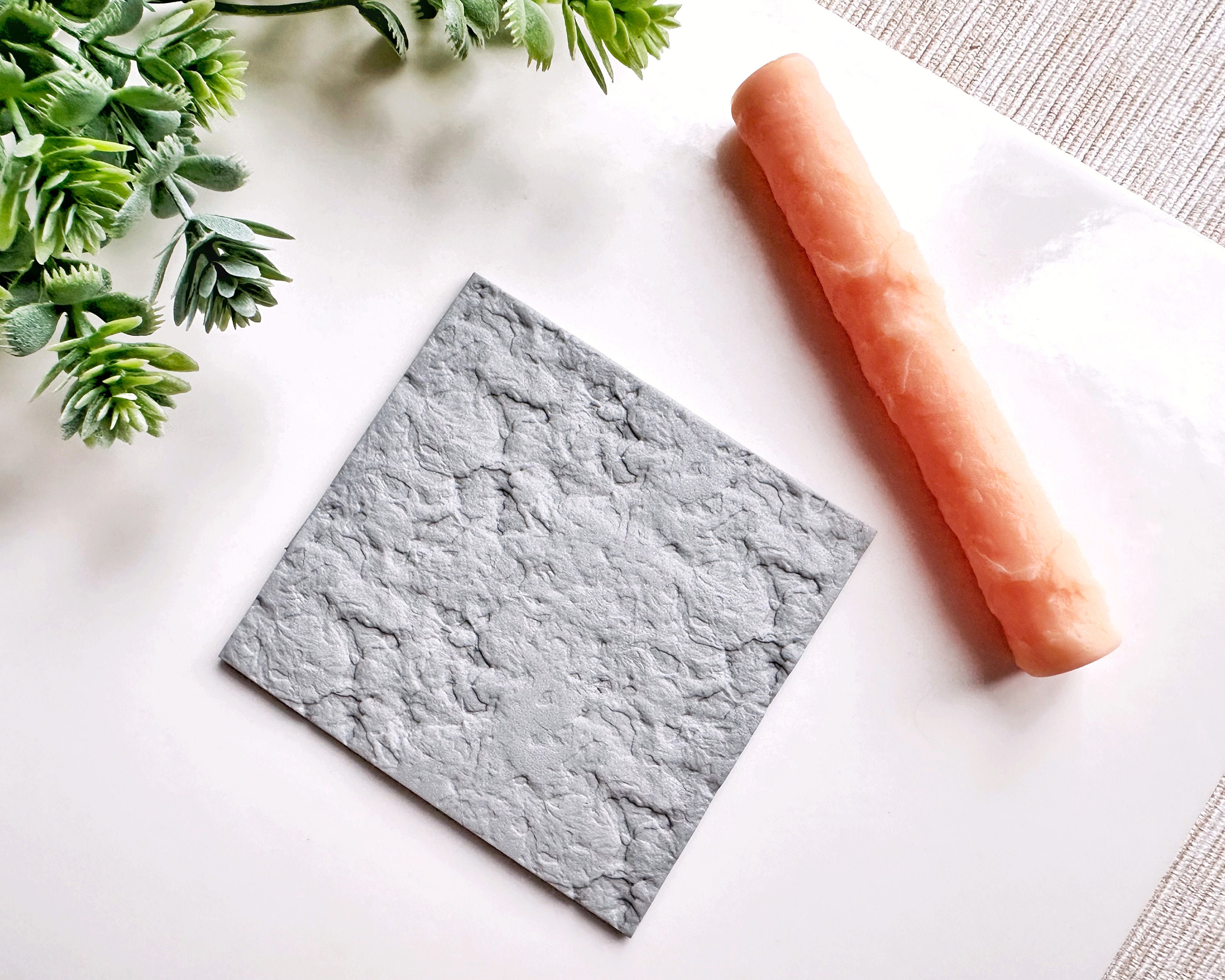 Slate Rock Clay Texture Roller, Polymer Clay Texture Roller, Resin Hand Roller per Polymer Clay, Polymer Clay Tools