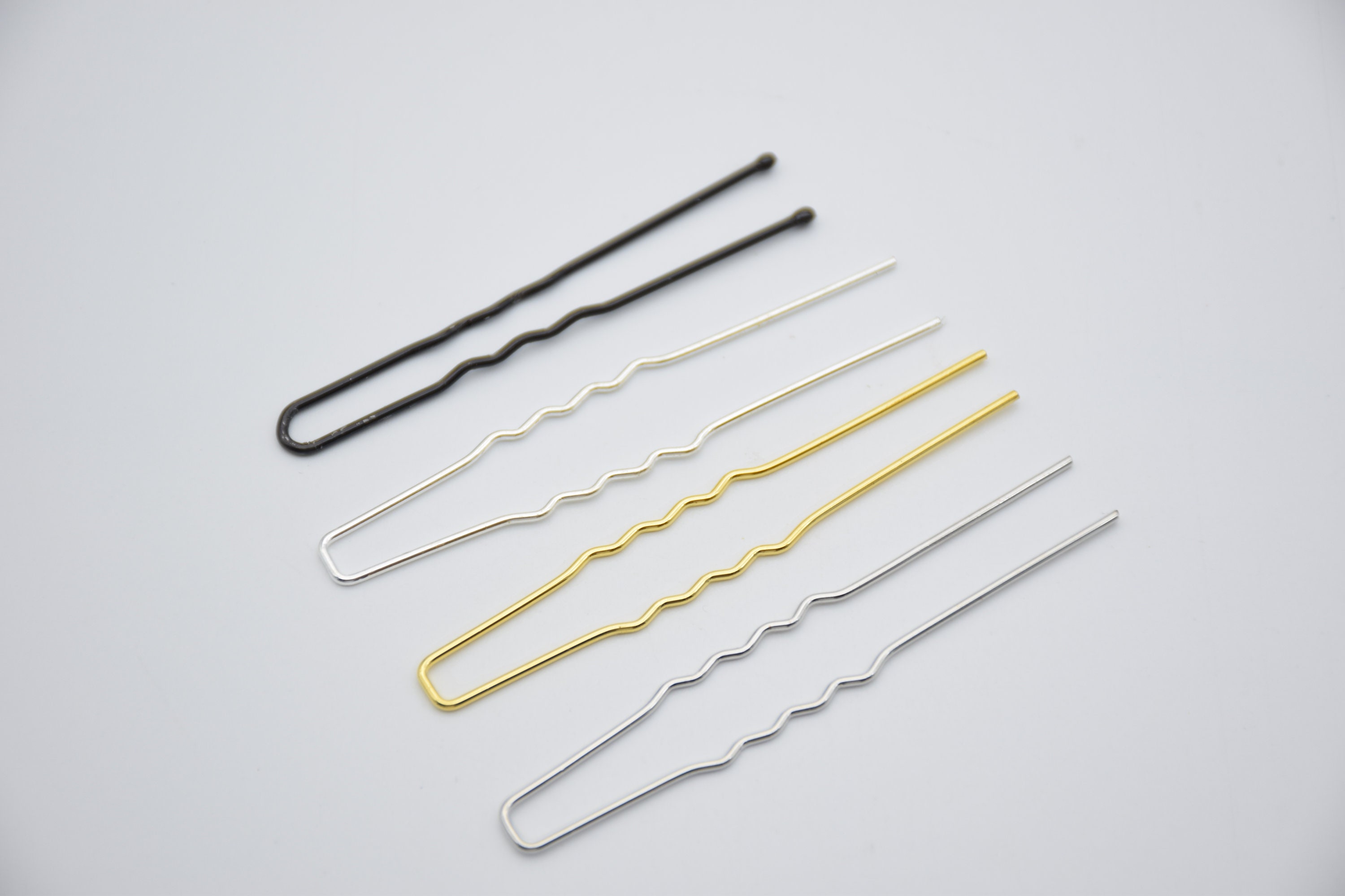 50 forcine per capelli in metallo, forcina semplice per capelli, fermaglio per chignon, forcina a forma di U, fermaglio per capelli, forcina per chign