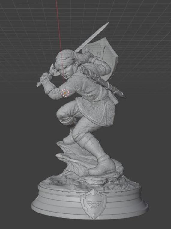 STL Link/Zelda* File 3D Anime Stl* Modello 3D STL* Modello stampante 3D* File STL Stampa digitale 3D per stampanti 3D* Per stampante 3D