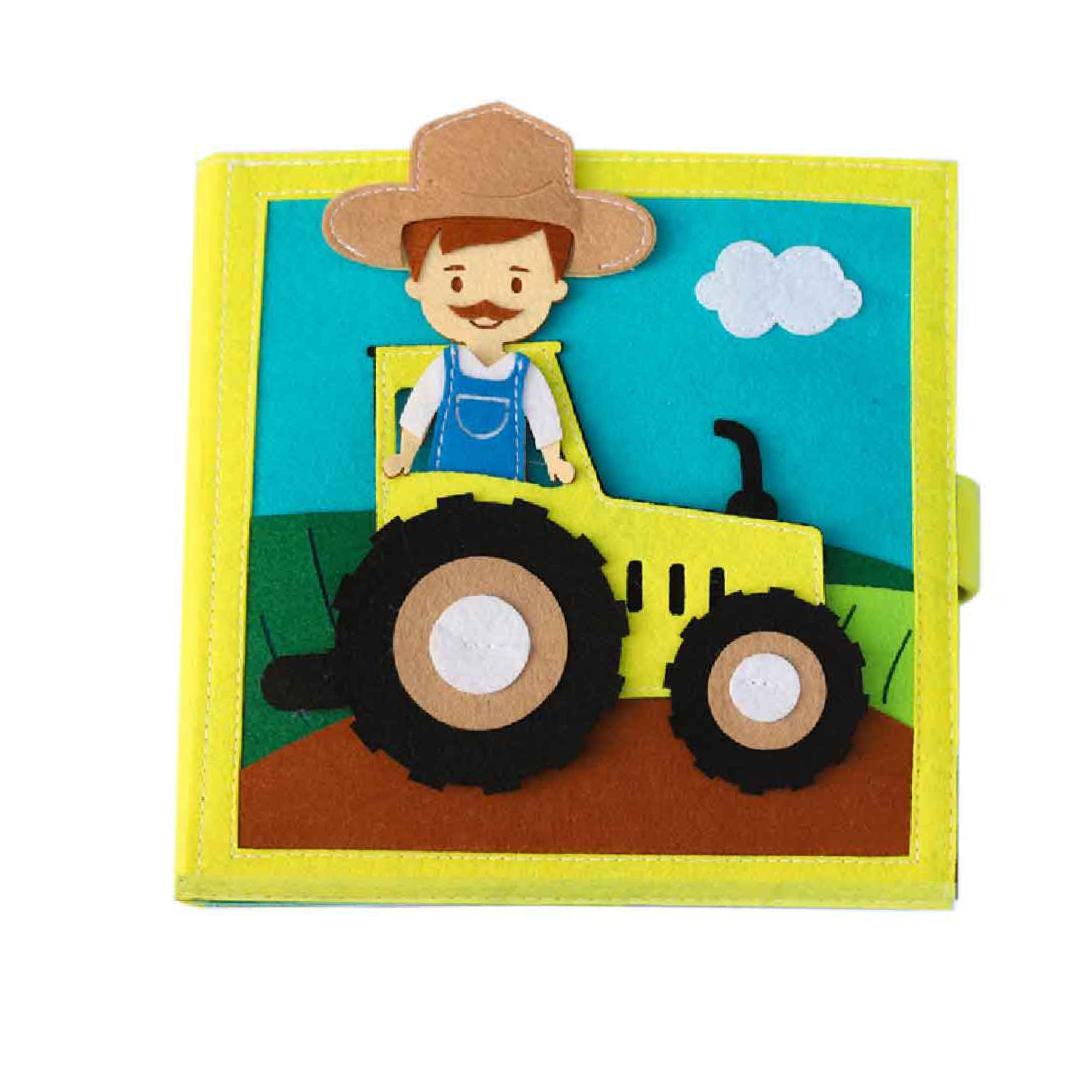 Libro tranquillo della fattoria, libro di attività in feltro, giocattolo Montessori, libro di attività per bambini, libro tranquillo, libro tranquillo