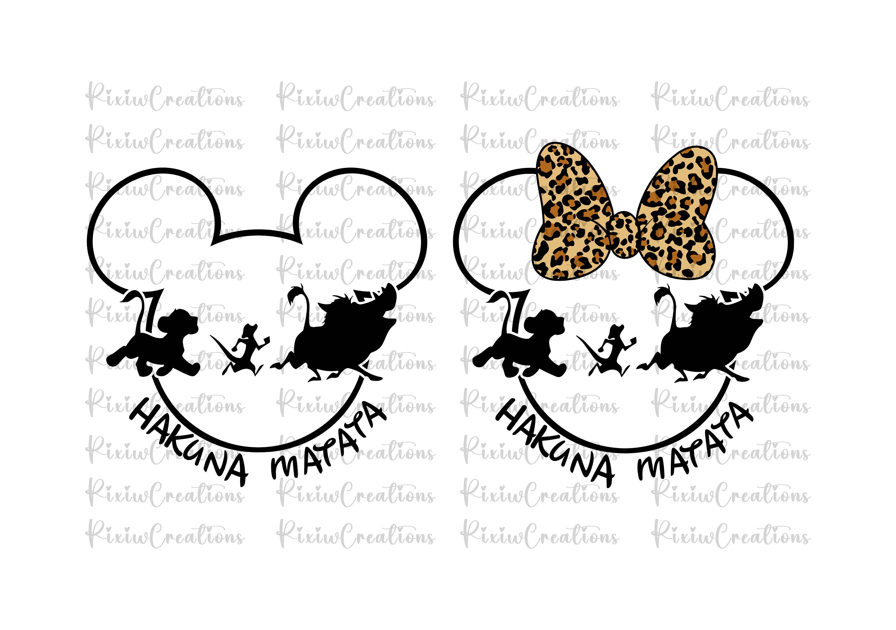 Pacchetto Hakuna Matata Svg, Hakuna Matata Svg, Viaggio di famiglia Svg, Hakuna Matata, Re Leone Simba Svg, Hakuna Matata Png, Famiglia di topi Svg