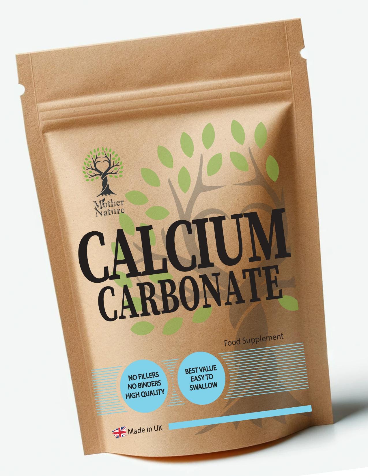 Capsule di carbonato di calcio 400 mg: integratore alimentare vegano