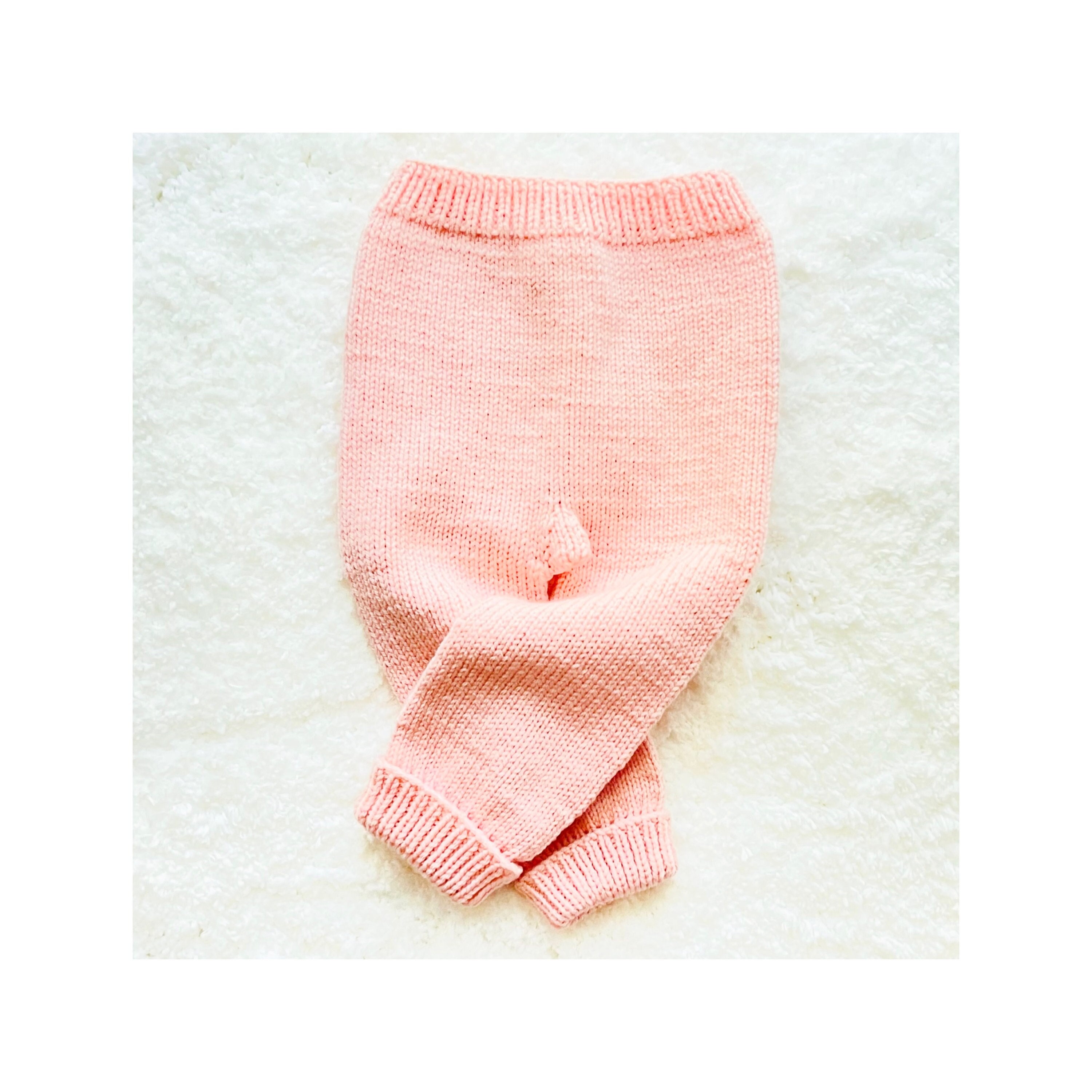 Modello PDF digitale per maglieria: modello per pantaloni da neonato lavorati a maglia o modello per pantaloni da neonato lavorati a maglia con tutori