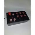 PC USB Button box 21 funzioni Retroilluminato Rosso 19 mm Pulsanti metallici per Simracing