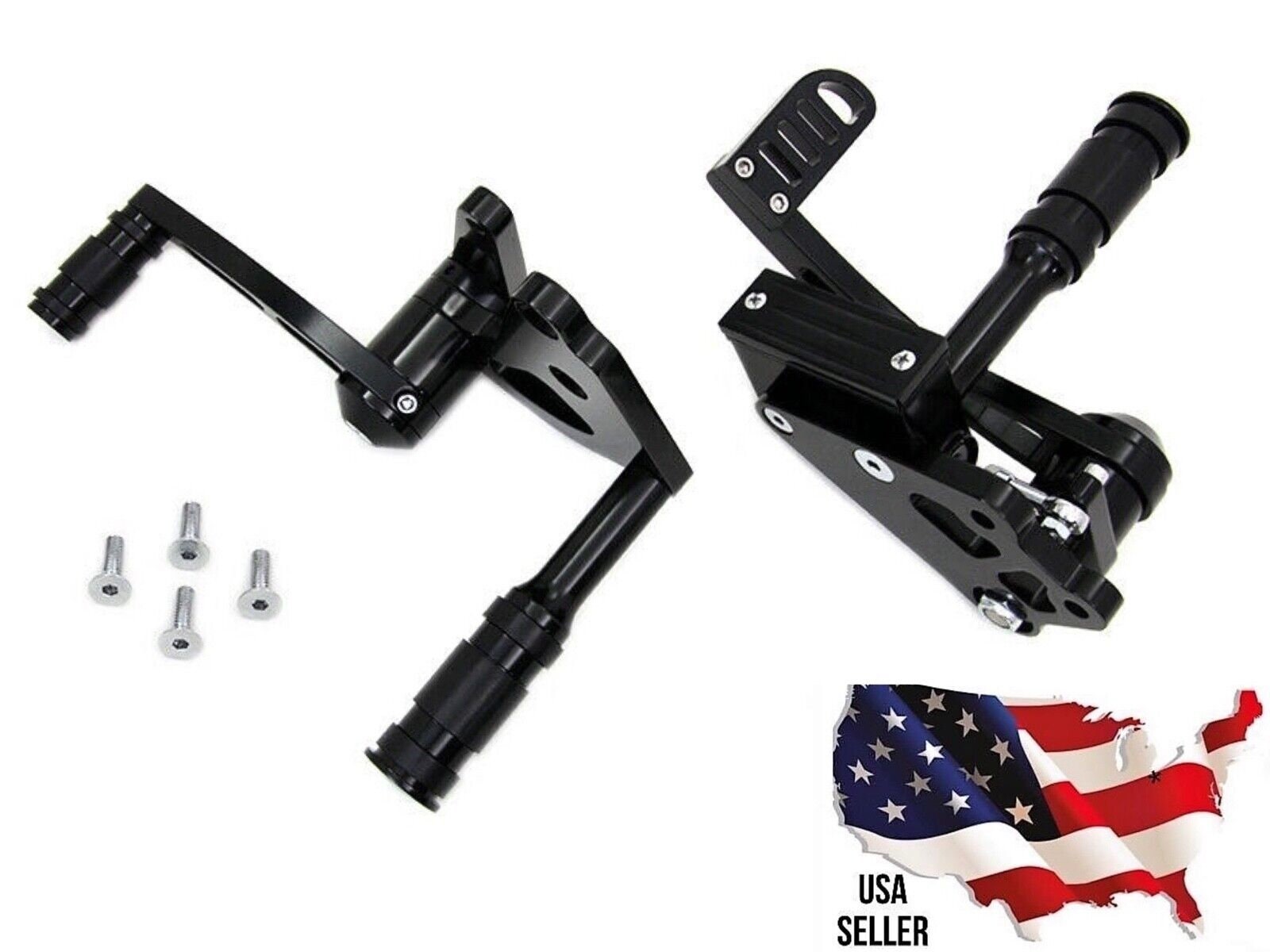 Harley 22-0782 Pedane comandi avanzati neri 82-94 SUPER GLIDE Leva cambio FX fxr