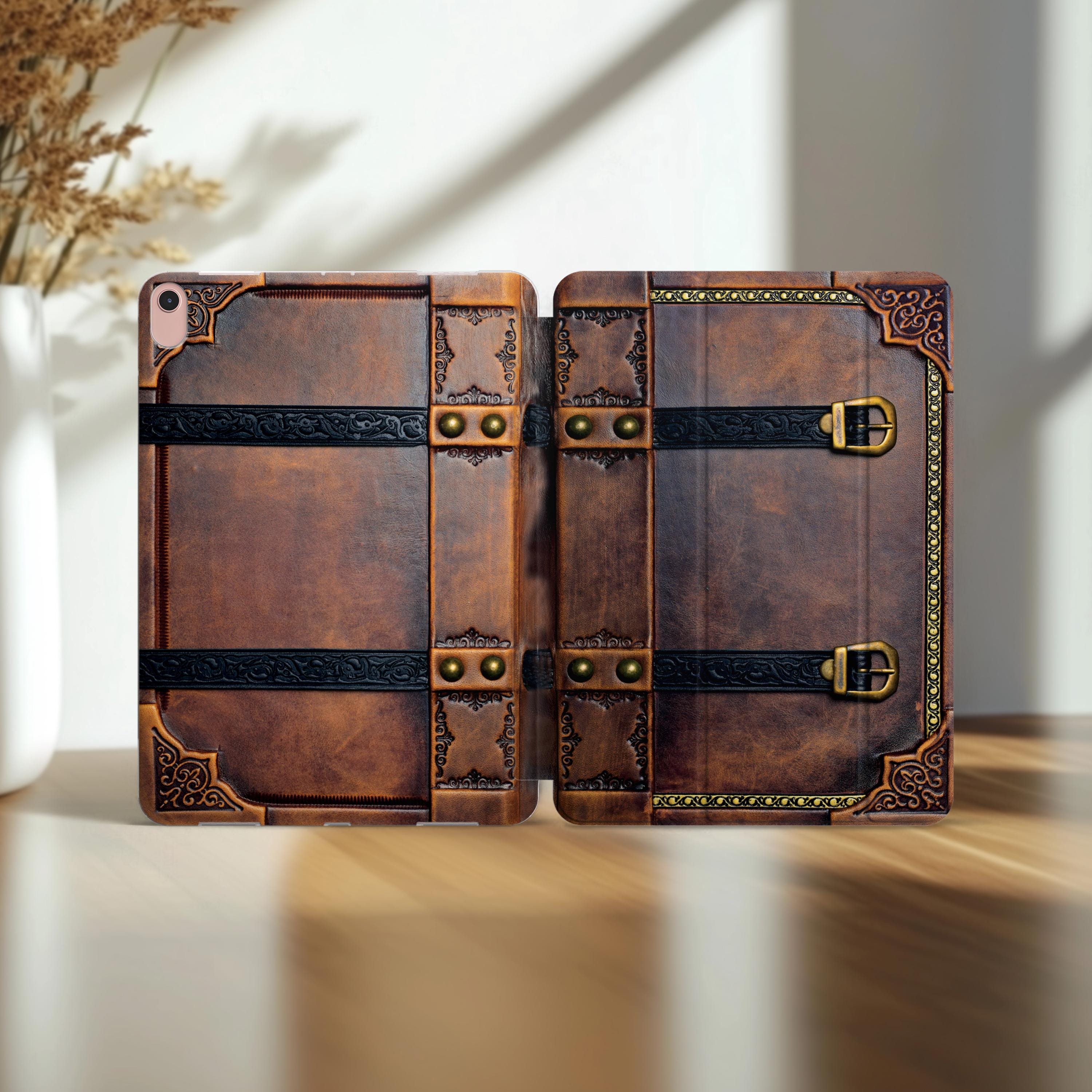 Custodia per iPad 9.7 pollici A16 con motivo in pelle antica, custodia per iPad 12.9 2021, Mini 5 2024, 11 Pro 13 10.2, 8 9 Gen 6 Air 7 Smart folio me