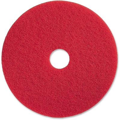 Genuine Joe 90413 Spray Buffing Floor Pads, 13", 5/CT, Red - Case of 5 GJO90413