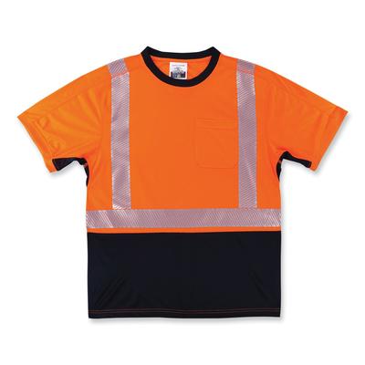 Ergodyne 23517 GloWear 8283BK Class 2 Lightweight Performance Hi-Vis T-Shirt, Polyester, 3X-Large, Orange, Ships in 1-3 Business Days