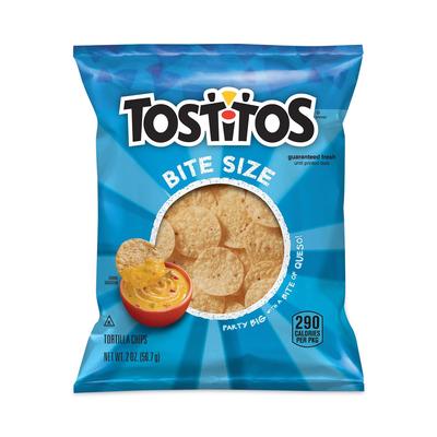 Tostitos 29500067 Bite Size Tortilla Chips, 2 oz Bag, 64 Bags/Carton