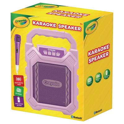 Crayola CBX210PM Karaoke Speaker, Bluetooth, Purple