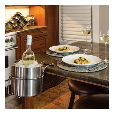 C-Line Products 20014 Wine By Your Side, Steel Frame/Red Wine Adapter/Ice Bucket, 161.06 cu in, Stainless Steel