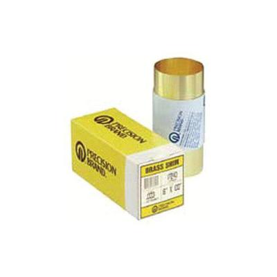 Precision Brand Brass Shim Stock Rolls, 0.1, Brass, 0.001