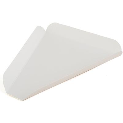 SEPG 009078 Southern Champ Pizza Wedge Trays - Serving, Pizza - White - Paper Body - 500 / Carton - Case of 500