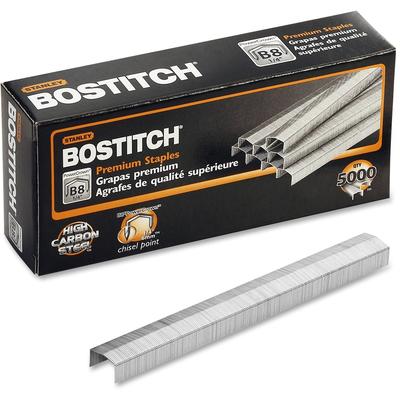 Stanley Bostitch STCR2115-1/4 Premium B8 Staples, Chsl Pnt, Use In B8C Line, 1/2 W, 1/4 Leg - Box of 5000