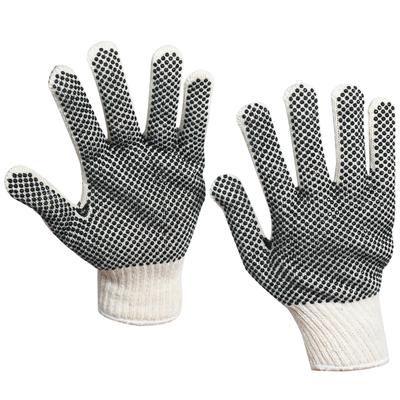 PVC Black Dot Knit Gloves - Large, Case Of 12 (GLV1011L)