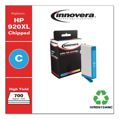 Innovera IVRD972AN Remanufactured Cyan High-Yield Ink, Replacement For HP 920XL (CD972AN), 700 Page Yield