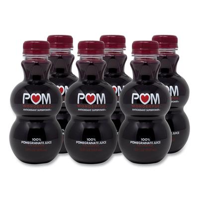 POM® 90200448 100% Pomegranate Juice, 12 oz Bottle, 6/Pack - Case of 6