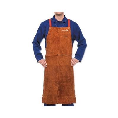 Best Welds Premium Side Split Cowhide Leather Bib Apron, 24 in W x 36 in L, Lava Brown (902-400)