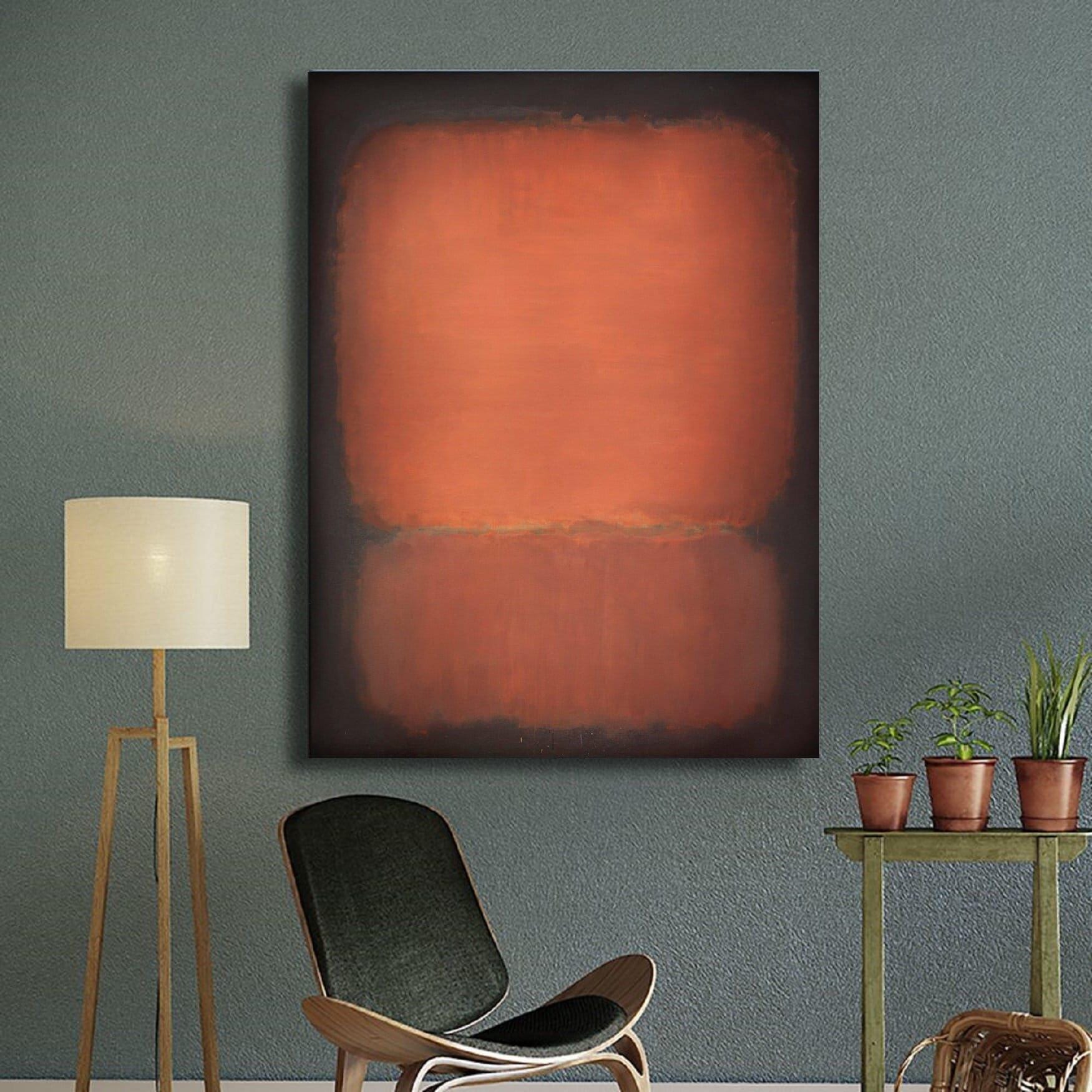 Mark Rothko n. 10 Rothko Wall Art, riproduzione di Rothko, stampa di Mark Rothko, dipinto di Mark Rothko, mostra del museo Rothko, poster e pannello d