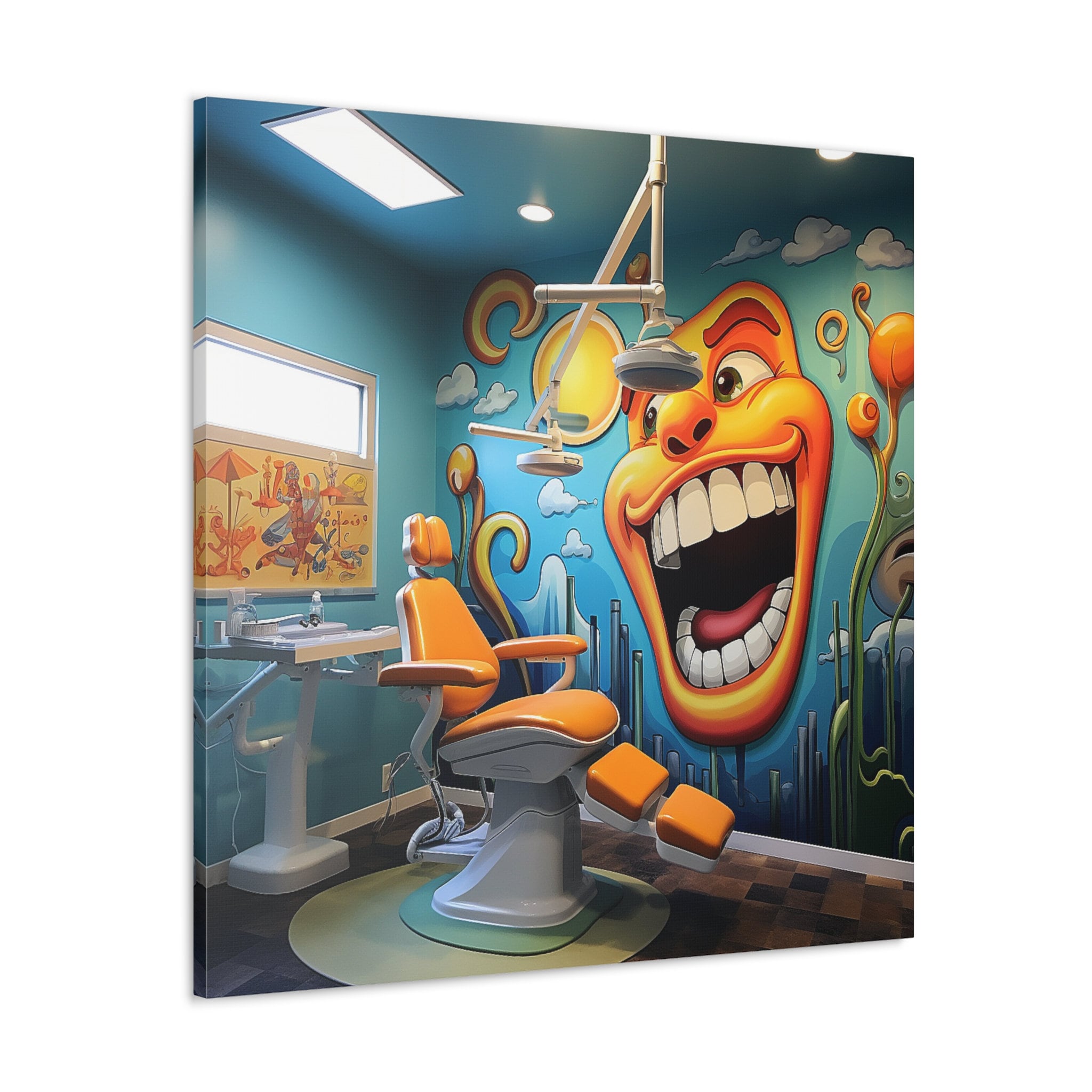 Studio dentistico stampa arte della parete studio dentistico tela dentista poster dentista tela studio dentistico dentista regalo ufficio arte dentist
