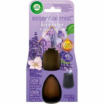 Air Wick Essential Mist Scented Diffuser Oil Refill - Oil - 0.7 Fl Oz (0 Quart) - Lavender & Almond Blossoms - 45 Day - 1 Each - Long Lasting