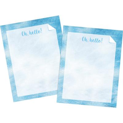 Barker Creek Designer Computer Paper, 8-1/2" X 11", Blue Tie-Dye, 50 Sheets Per Pack, Set Of 2 Packs